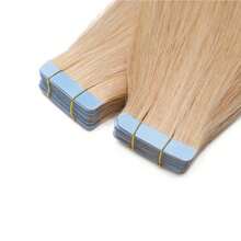 40Pcs/Pack Hair Extensions Tape In Hair Extensions Human Hair Straight Tape In Hair Extensions Blue&White Tape Are Send Randomly 16-26 Inch 20pcs 50g/Pack Real Human Hair Double-Side Tape Hair Extensions For Women - S24 - Xem 3