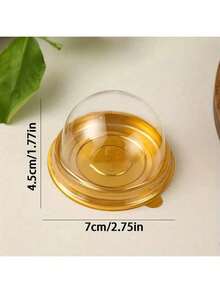 20 件/50 件/100 件带透明盖的塑料烘焙容器 - 蛋糕、巧克力、糕点包装盒、生日、结婚礼物、烘焙工具和厨房配件