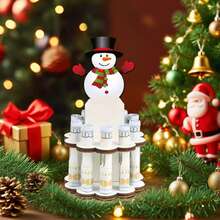 3pcs Christmas Wooden Crafts Santa Snowman Tree Money Clip Holders, Festive Home Decor For Holiday Gifts, Autumn Xmas Decorative Ornaments Christmas Gift,Office Desk Accessories,Very Suitable For Boyfriend Or Colleague