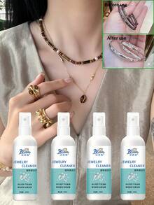 Jewelry Cleaner For Cleaning Diamonds, Rings, Necklaces And Gold - Removes Rust And DustJewelry Cleaner, Jewelry Maintenance Cleaner To Remove Tarnish On Gold, Silver And Glass SurfacesJewelry Cleaner, Jewelry Cleaning Liquid, Watch Band Cleaning Spray, Removes Traces Of Wear - Multicolor - View 3