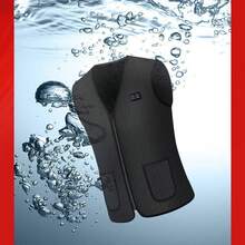 (Buy 2 Sizes Up For EU/US) Unisex USB Heated Vest, 9 Heating Zones, 3 Temperature Settings, Warm Clothing For Home, Travel, Winter & Christmas Gifts (Adapter Not Included) - Black - View 8