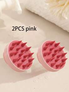 1pc Head Massager Hairbrush For Scalp Care, Super Soft Silicone Scalp Massager, Designed For Deep Cleaning, Dandruff Removal And Hair Growth, Suitable For Men And Women, Macaron Color, Dry And Wet Use, Suitable For Home, Dorm, Travel, Salon, Pet Grooming,Hair Accessories ,Comb Hair ,Hair Styling Tools - Multicolor - View 4