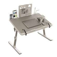 1 pieza Mesa plegable ajustable para portátil, bandeja de cama portátil para dormitorio, estudio, portátil - Multicolor - Ver 8