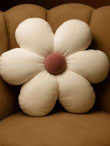 Daisy Plush Flower Cushion Sofa Decoration Living Room Baby Bedroom - WHITE/PINK - View 2