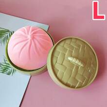 1/2pcs Dumpling Squishy Fidget Toy, Dumpling Stress Ball Steamed Stuffed Bun Squeezing Stress Relief Toy, Dough Balls Squishy Dumpling Fidget Sensory Decompression Toy White Squishy Bun Adult Gift