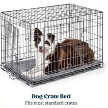 Cybarmour Chew Proof Dog Crate Pad Outdoor Indestructible Dog Bed Tough Potable Machine Washable Water DirtResistant Large Breeds Fits 36Inch Crate 35x22 Limestone - 350長x220寬 - 查看 3