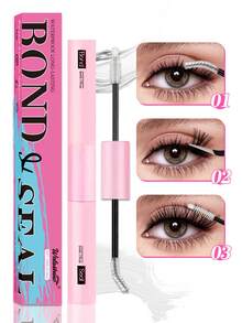 Waloshow 30ml Wholesale Price Lash Bond And Seal Waterproof 10ML Bond And Seal Lash Glue Long Lasting Lash Cluster Glue White Lash Bond DIY Lash Bond And Seal For Beginner Eyelash Bond And Seal(White Bonde) - 粉色 - 查看 9
