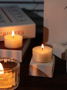 قطعة واحدة من حامل الشموع بشكل النرويجي الفريد على شكل دونات - حامل شموع شاي سيراميك أبيض بسيط، يخلق جوًا دافئًا ومريحًا، ديكور منزلي أنيق وأنيق، مناسب لغرفة النوم وغرفة المعيشة والطاولة، هدية مثالية لعيد الميلاد والعام الجديد لعشاق ديكور المنزل، تصميم بسيط، يناسب طاولة الطعام والمكتب - متعدد الألوان - مشاهدة 10