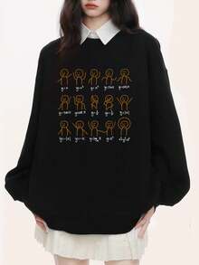 Women Sweatshirts - Black - View 1