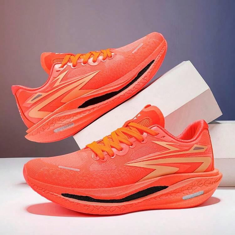 限量版蛇年休闲跑鞋，男女专业减震碳板竞技运动鞋 - 紅色 - 查看 8