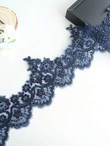 New Multicolor Selectable Car Bone Embroidered Crystal Piece Lace Edging Fabric, Glass Yarn Material, DIY Clothing, Textile Home Decor Supplies - Length:91.44cm/Width:14cm - Multicolor - View 6