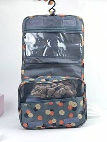 Hanging Travel Makeup Bag, Large Capacity Bathroom Toiletry Organizer, Multi-Functional Double Layer Cosmetic Bag, Portable Beauty Storage Pouch, Waterproof Beach Bag, Handbag, Perfume Holder, Makeup Case, Skincare Pack, Suitable For Skincare Products, Puff, Makeup Remover Pad, Makeup Brushes, Eyeshadow Palette, Floss, Great Gift For Friends And Teachers, Back To School & College Essential