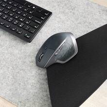 Felt Desk | Computer Desk(36x12Inches) | Large Felt Mouse Pad And Keyboard | Desk Protector Office | Dark Gray - 淺灰色 - 查看 8