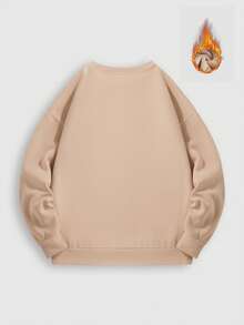 Halloween Theme Women's Sweatshirt With Fleece Lining, Featuring Starry Sky Pattern, Pumpkin Lantern And Leaf Print, Made Of Soft Cotton Fabric In Loose Fit, Warm And Cozy. Suitable For Winter Wear, Creating A Comfortable And Warm Atmosphere, Ideal For Casual Looks, Romantic Sunset Dates, Valentine's Day, As Well As Commuting, Business, Vacation, Back To School And Other Occasions