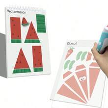 3D Printer Drawing Mold Paper Template, 40 Pages Upgraded Thick Paper, 5.7 X 8.26 In, Enhance Spatial Imagination, Enjoy The Visual Pleasure Of 3D Patterns, Suitable For 3D Printing Pen Drawing, Perfect Gift For Birthday, Holiday, Party