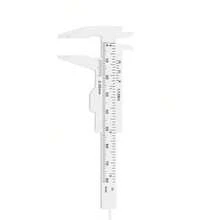 Portable 80mm Plastic Eyebrow Measuring Vernier Caliper Tattoo Microblading Caliper Ruler Permanent Makeup Measurement Tools - màu đen - Xem 6