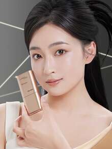 Life Girls 1pc Natural Finish Moisturizing Waterproof Long-Lasting Non-Smudge Luminous Twist-Up Foundation Stick With Brush Applicator, Creates Flawless Complexion