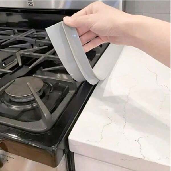 Stove Gap Cover 2 PCS,21 Inches Silicone Stove Counter Gap Covers Used For Protect Gap Filler In Kitchen Counters,Stovetops,Washing Machines,Oven, Washer,Heat Resistant Non-Slip Easy Clean