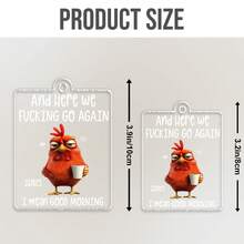 Catygift Personalized Animal Car Hanging Decoration, Custom Acrylic Auto Accessory, Unique Gift For Pet Lovers, Wildlife Themed Car Ornament