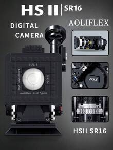 500+片数码相机模型拼装玩具，创意DIY减压拼图游戏套装，易于组装，ABS材质，适合收藏，可作为圣诞节、万圣节礼物送给摄影师和摄影爱好者，男女皆宜，非电动，无LED灯，套装包含佳能、尼康、富士、宾得等品牌的相机模型。 - 彩色 - 查看 1