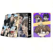 30张/套 韩国卡通LOMO卡片，高清照片卡片收藏，豪华版卡片，可收纳于卡盒、钱包、护照中，也可用作旅行摄影道具，精美圣诞节、万圣节礼物，随机包装 - 彩色 - 查看 5