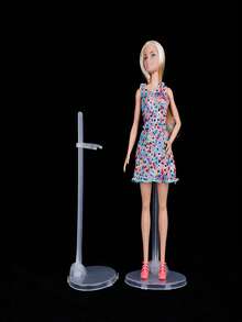 5/10/20pcs Transparent Display Stand | Sturdy & Modern | No Power Needed, Suitable For Home And Office Decor, Figurine & Doll Holder - Clear - View 5