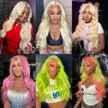 613 Blonde Body Wave Hair Wig Pre Plucked 20-40 Inch 100% Human Hair Wig 13x4 13x6 HD Lace Frontal Wigs 200 Density - S613 - 查看 10