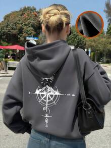 1件装少女加厚保暖连体衣，青少年学生服装，适合儿童秋冬季长袖上衣 - 深灰色 - 查看 5