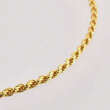 Braided Baiano Cord Bracelet, Semi-Jewelry Plated In 925 Silver And 18K Gold - Vàng - Xem 5