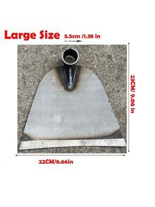 Pelle en acier au manganèse de grande taille pour le désherbage, le jardinage et la plantation de légumes, outil pour pelleter la neige sans manche en bois - idéal pour la maison, la construction extérieure et l'agriculture