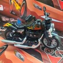 Moto Motocicleta Miniatura de Ferro de Brinquedo Crianças e Colecionadores Com Som, Luz e Fricção