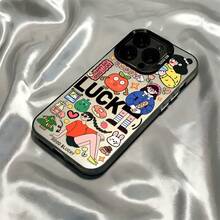 Funda trasera anti-caída para iPhone 16 15 14 13 12 11 Pro Max X XR XSMAX 8 7 Plus - Colores mixtos - Ver 2