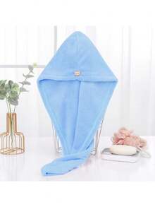 1 قطعة منشفة شعر من الميكروفايبر فائقة اللين، غطاء تجفيف لطيف 300 جرام/م2، منشفة حمام ذات لون أحادي بسيط، غطاء شعر ماص سريع الجفاف، غطاء حمام مضاد للتجعد، اكسسوارات حمام (نمط محدث، إرسال الإصدار القديم/الجديد عشوائيًا، قد تختلف الملمس)