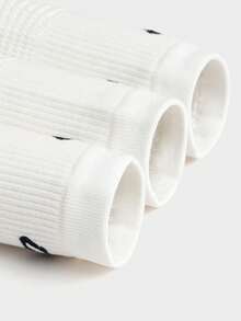 Balabala Calcetines para niños y niñas, 3 paquetes, con propiedades antimicrobianas y de absorción de humedad - Tono blanco - Ver 3