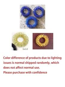 5/15/20 Stücke bunte Akupressur-Fingermassage-Ringe, Fingermassagegerät, Massagering für Fingerspitzen, Stressabbau, Federdesign, ideales Handmassage-Werkzeug als Geschenk, Massagezubehör - Verschiedenfarbig - Übersicht 9