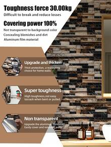 1 rouleau (1m/3m/5m) Papier peint effet 3D à motif marbre beige vintage et bleu marine, amovible et auto-adhésif, papier peint vinyle pour la décoration maison DIY, fond de pièce, chambre, cuisine, salon, salle de bain, armoire, renouvellement de meuble