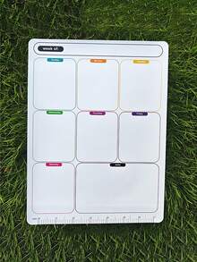 1 pezzo Calamita magnetica per frigorifero facile da attaccare, utilizzabile come bacheca per messaggi, pianificatore mensile, pianificatore settimanale, diario, calendario, calendario mensile, calendario settimanale o lista della spesa. Adatto per piani di studio degli studenti, piani di allenamento per competizioni, piani di insegnamento degli insegnanti, piani familiari, piani del Ringraziamento e regali di Natale.