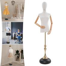 YUNRUX Female Tailor's Dummy, Dress Form With Adjustable Height, Dress Display Stand - 白色 - 查看 11