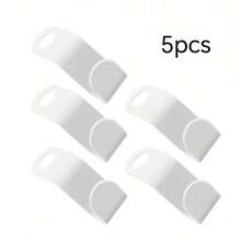 1/5/10/20 Pieces Of Mini Hangers Are Suitable For Wardrobe Connector Hooks, Stacked Plastic Wardrobe Coat Storage Racks, Thickened Plastic Connecting Buckle Hooks, Suitable For Various Types Of Hangers, Used For Wardrobe Organization, Connecting Hangers, Can Be Used In Stacks, Smooth Workmanship, New Material PP Material - White - View 10