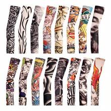 8 Stück Tattoo Ärmel Set, Fake Arm Ärmel, realistischer Schutz, weich & dehnbar, Arm Schutz, geeignet für Männer & Frauen, kühlend für die Arbeit, UV-Schutz, unisex, dehnbar, Cosplay Accessoire