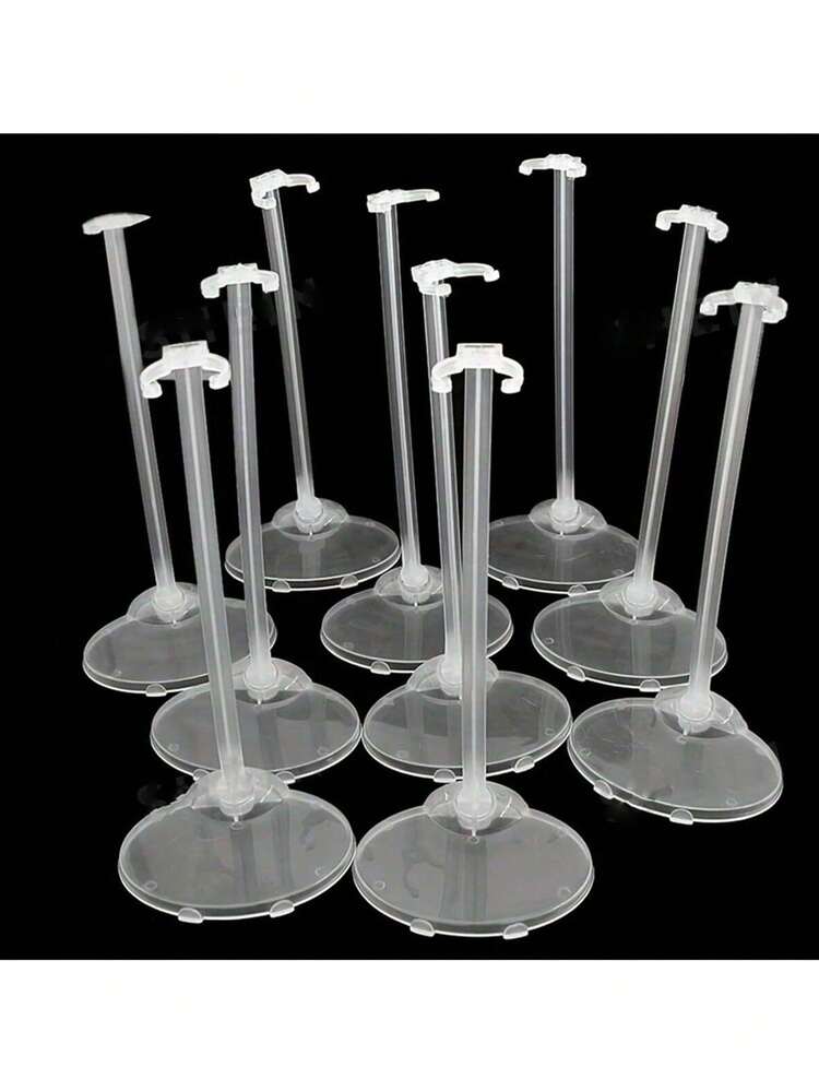 5/10/20件透明展示架 | 坚固且现代 | 无需电源，适用于家庭和办公室装饰、小雕像和玩偶支架 - 無色 - 查看 1