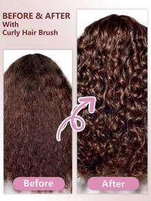 2026 Curl Defining Brush For Curly Hair, Styling & Detangling Brush, Edge Lift Volume Brush For Wet Hair, Separates & Defines Curls Without Frizz, Curly Hair Brush For Coily Wavy Hair, Anti-Breakage Styling Comb, Curly Hair Tool For Women - Multicolor - View 5