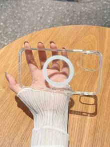 Transparent Magnetic Phone Case Compatible With IPhone 17 Promax 17pro 17 Air Clearing Protective Case Compatible With IPhone 16promax 16e 15pro 14plus 13 12mini 11 - Clear - View 8