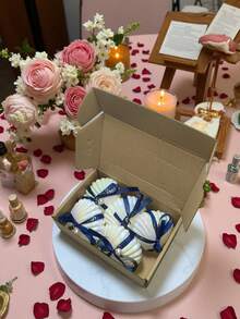 1/5 Pack, 40g Soy Wax Scented Candles, Pearl Shell Candle Set, Lavender Fragrance Candles, Suitable For Bridal Shower, Wedding Favor, Party Decor, Holiday Gift (Pink/Blue), Best For Christmas, Perfect For Thanksgiving - Multicolor - View 13