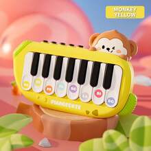 1 set de jouet de piano électronique pour l'éducation précoce, apprentissage musical interactif multifonctionnel, jouet de musique de piano de poche à tonalités multiples (certaines couleurs d'accessoires sont aléatoires)