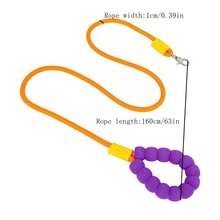 Urocza smycz dla małego/średniego psa, bawełniana smycz dla zwierząt Cloud Bubble z zabezpieczeniem przed zadławieniem, smycz dla psa z dopaminą i szczotką, szczotka do masażu dla psów i kotów