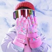 Gants de ski de la marque Sweet Boy, convenant aux filles, gants d'hiver en polaire épais et chauds, adaptés aux voyages dans la neige en extérieur, parfaits pour les cadeaux d'anniversaire, cadeaux parfaits pour Noël, Thanksgiving, Noël/Saint-Valentin, Halloween, automne, hiver, extérieur, sport, gants tactiles d'hiver pour la course, le cyclisme, le soccer, le football, les sports d'extérieur, tricotés pour les garçons et les filles, convenant aux temps froids et au ski