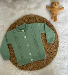 OVERALL SET, JACKET, BLANKET, LUXURY MATERNITY OUTFIT - Màu xanh Ô liu - Xem 3