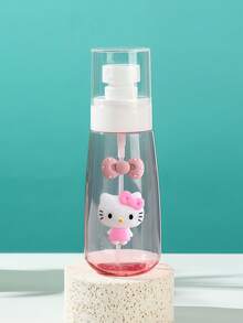 Sanrio Valentine's Day Christmas Hello Kitty Cartoon Cute 30ml/60ml/100ml DIY Self-Adhesive Sticker Travel Portable Spray Bottle Lotion Dispenser Pressure Bottle Press Bottle Kitty Dispenser Bottle (Some Parts May Be Random)