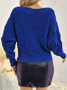 Women Sweaters - Royal Blue - View 2